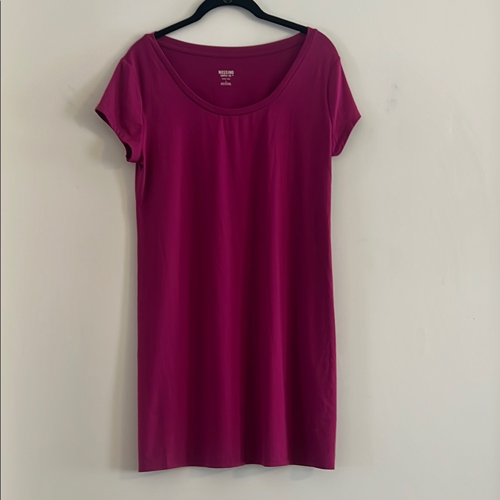 Massimo Magenta Short Sleeve Dress Size L